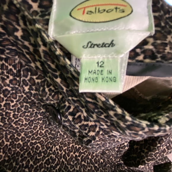 TALBOTS LEOPARD PRINT SKIRT, SIZE 12 - Picture 2 of 5